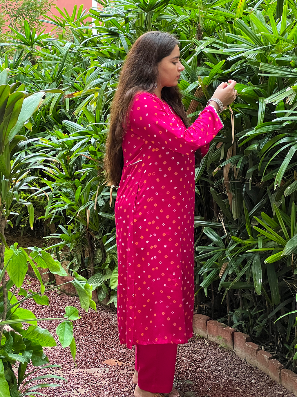 Rani Pink bandhej
