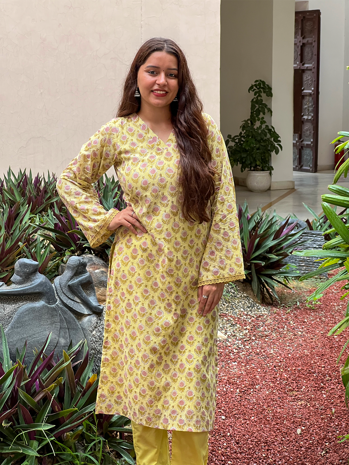 Lemon Bloom Kurta Set
